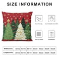 thumbnail image 5 of Nawypu  Christmas Pillow Cover Colorful Christmas Tree Stars Decoration Holiday Farmhouse Winter Pillow Case Decor for Home Sofa Couch Red, 5 of 5