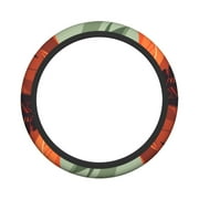 XMXY Car Steering Wheel Cover, Nature Canyon Tree Wood Non-Slip Jeep Truck Universal Elastic Steering Wheel Protector 15 inch