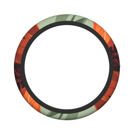 XMXY Car Steering Wheel Cover, Nature Canyon Tree Wood Non-Slip Jeep Truck Universal Elastic Steering Wheel Protector 15 inch