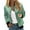 Mint Green, variant on Women's Stylish Purple Marble Print Bomber Jacket with Gold Accents, Lightweight Casual Zip-Up Coat