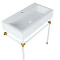 thumbnail image 3 of Modway Redeem 32" Wall-Mount Acrylic & Ceramic Bathroom Vanity in Clear/White, 3 of 7