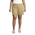 thumbnail image 3 of Lands' End Women's Plus Size Pull On 7" Chino Shorts, 3 of 3