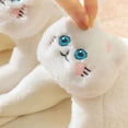 thumbnail image 2 of Pantuflas de gato para mujer, pantuflas peludas para el hogar, pantuflas cálidas de invierno para interiores, zapatos de piso kawaii, regalo divertido de gato, pantuflas de felpa para parejas, 2 of 6