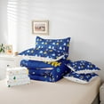 thumbnail image 5 of Feelyou Blue Xmas Tree Bedding Comforter Set 7pcs, Merry Christmas Queen Bedding Sets, Princess Fairy Tale Reversible Queen Sheet Sets, Microfiber Bedroom Decor, 5 of 7