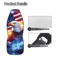 thumbnail image 5 of Jeiento Eagle Car Seat Covers Front Seats Waterproof Car Seat Cover American Flag High Back Driver Seat Cover Stretch Polyester Fabric Cover Universal Fit for Most Vehicles 4Th of July Decor, 5 of 7