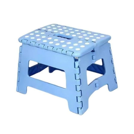 PUREOY Plastic Folding Step Stool Portable Lightweight Hold 300Lbs Heavy Duty Outdoor Camping Hunting Picnic Fishing Mini Collapsible Chair Seat