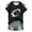 Black, variant on Women's Funny Football Season Graphic Tee Printed T-Shirt for Female Fans Team Apparel