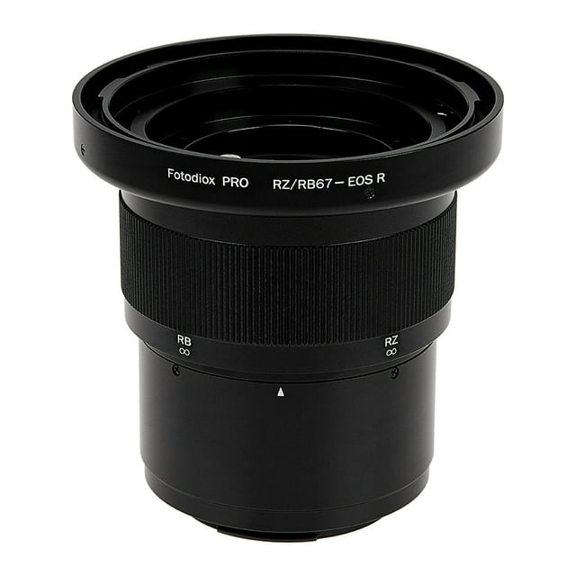 Fotodiox Adaptateur de Monture d'Objectif Pro Compatible avec Mamiya RB67/RZ67 Monture d'Objectif vers Boîtier de Caméra Sans Miroir Canon RF avec Mise au Point Intégrée Hélicoïdale