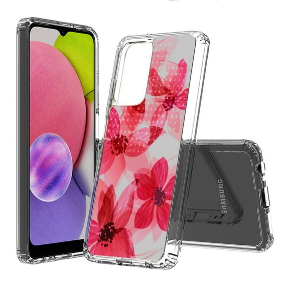 AquaFlex Hybrid Slim Designed For Samsung Galaxy A03S Case Floral, Plant