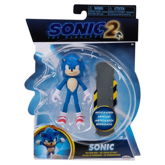 Sonic the Hedgehog 2 with Snow Rider 4" Articulated Action Figure