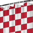 thumbnail image 3 of Red and White Checkered Pattern Shower Curtain 36"x72" ,Bathroom Decorative Shower Curtains Set with 12 Hooks,Modern Waterproof Washable Shower Curtain, 3 of 6