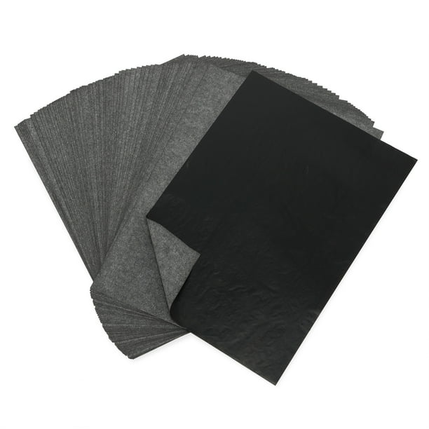 100Pcs Carbon Transfer Paper Black Transfer Paper Carbon Copy Paper Reusable A4