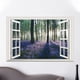 thumbnail image 3 of Ounissouiy 2 piezas 3D ventana pegatinas de pared calcomanías para el hogar Props paredes póster decoraciones simulación paisaje calcomanía Decoración del hogar, 3 of 6