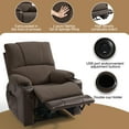 thumbnail image 4 of MOONCAST Luxury Napa Leather Power Lift Electric Recliner Chair with Massage and Heating, Brown and Grey, 4 of 6