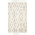thumbnail image 2 of SAFAVIEH Casablanca Isla Geometric Striped Shag Area Rug, Grey/Ivory, 5' x 8', 2 of 5