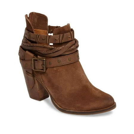 Naughty Monkey Womens Rock - Naughty Monkey Women's Cuthbert Tan Heeled Bootie