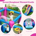 thumbnail image 4 of Gymax Inflatable Bounce House w/Slides Jumping Area Climbing Wall 735W Blower for Yard, 4 of 10