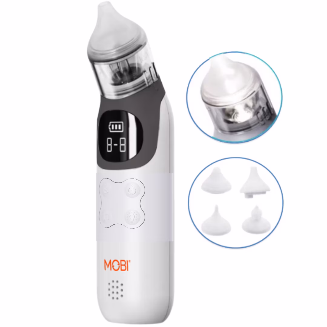 Nasal Aspirator with Adjustable Suction, Nightlight & Lullabies for Babies