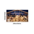 thumbnail image 3 of Decoraciones de escenas al aire libre, decoración del hogar, cubierta de puerta de garaje navideña, copos de nieve coloridos, decoraciones navideñas para puertas de garaje, decoraciones de fondo navid, 3 of 6