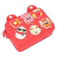 thumbnail image 2 of Kids Camera Messenger Bag, Prevent Scratches Kids Shoulder Bag Shock Absorption  For Daily Use Red,Pink, 2 of 8