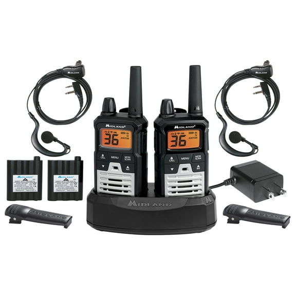 Midland T290VP4 X-TALKER GMRS Long Range Walkie Talkie - Two Way Radio with NOAA Weather Scan   Alert and 121 Privacy Codes