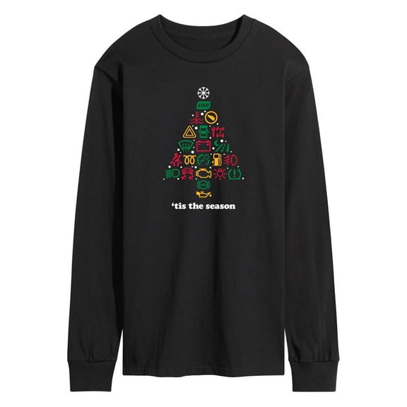 Instant Message - Car Dashboard Christmas Tree - Men's Long Sleeve Graphic T-shirt