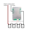 thumbnail image 2 of 3x 4s 12v 120a Bms Li-iron Placa de protección del cargador de batería de litio con equilibrio de batería de energía, 2 of 5