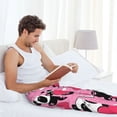thumbnail image 5 of Susaid Panda Heart Valentine Pink Print Mens Pajama Pants Set Sleep & Lounge Pants, PJ Bottoms with Pockets and Button Fly-X-Large, 5 of 6