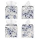 thumbnail image 2 of Balery Indigo Tie Dye Porta Pañuelos de Cuero con Estampado – Funda Moderna Cuadrada para Caja de Pañuelos, Dispensador 5x5x5'', 2 of 7