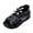 Black, variant on Toddler Girls Gladiator Sandals with Back Zipper Cut out Open Toe Bow Strappy Boots Lightweight Summer Beach Shoes White Size 12.5 Little Kid