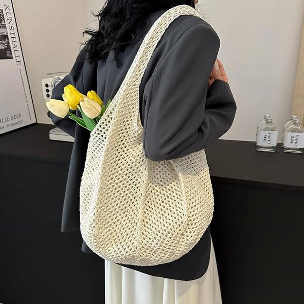 Bolso Ganchillo Mujer Bolso De Playa De Ganchillo Para Mujer