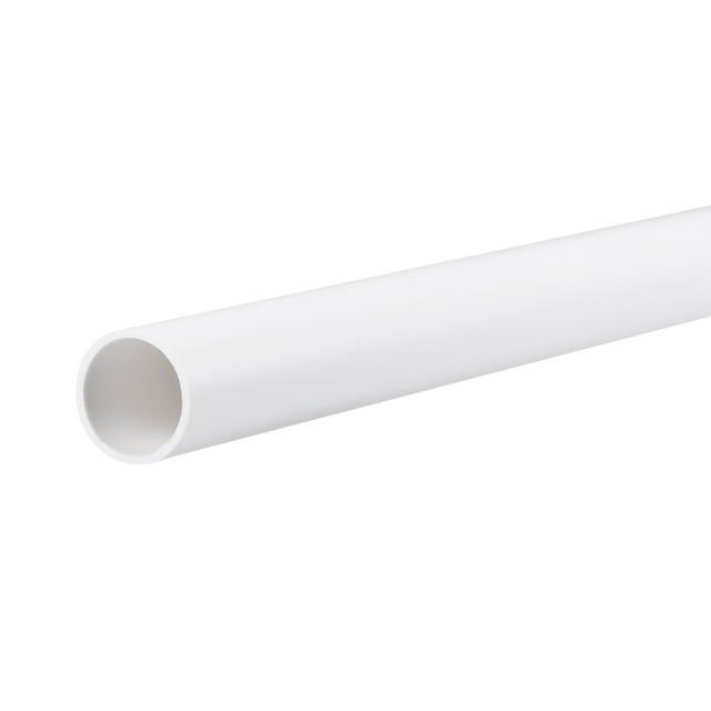 Unique Bargains 13mm ID 15mm OD 500mm White PVC Pipe Round Rigid Plastic Tube for Water Pipe