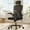 Black, variant on MAYEERTY Ergonomic Home Office Chair with Headrest, Flip-Up Armrests, Adjustable Lumbar Support, White-Khaki