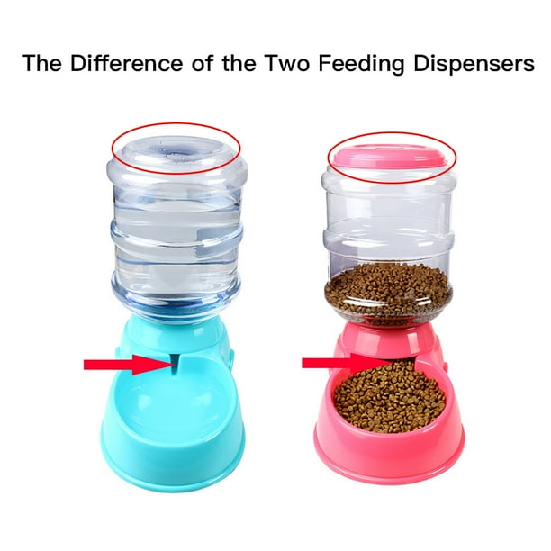 Carevas Automatic Pet Water Feeder 3.8L Gravity Dog Cat Water Dispenser  Auto Water Feeding Pet Bowl for Small Medium Dogs Cats 