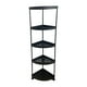 thumbnail image 2 of Estante Esquinero Independiente para Baño | Estante para Artículos de Aseo | Plástico | Negro | 32,5 X 104 Cm | Resistente y Fácil de Montar | 0,58 Kg | Estilo Europeo Moderno | Organizador para Habi, 2 of 6