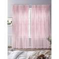 thumbnail image 3 of Pink Sheer Curtains 84 Inch Length 2 Panels Set, Modern Abstract Art Ombre Striped Voile Window Treatment Rod Pocket Curtains Sheers Drapes for Bedroom/Living Room/Kitchen 52"x84"x2, 3 of 7