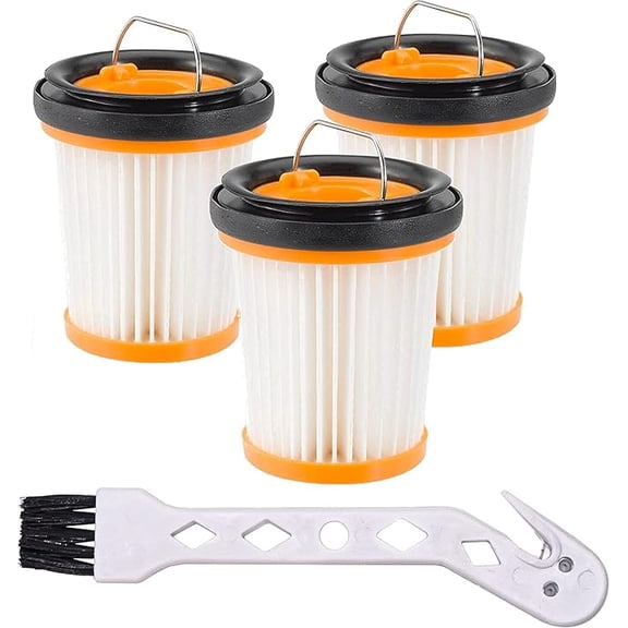 3-Pack Detachable Dust Cup Filter Compatible with Shark ION W1 S87 Cordless Handheld Vacuum Cleaners WV200, WV201, WV205, WV220, part XHFWV200 Replacement