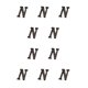thumbnail image 3 of Wosthever Letras de metal para puertas, decoración efectiva para el hogar, números de casa, letrero Retro 3D, letrero de casa N norte 10Conjunto, 3 of 6