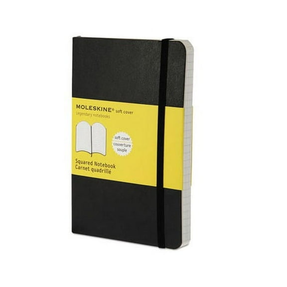 Moleskine Soft Pocket Notebook, 3.5" x 5.5", Squared