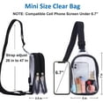 thumbnail image 4 of Mini Clear Bag, PVC Waterproof Crossbody Bag, Clear Stadium Bag for Women Men, 4 of 8
