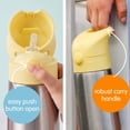 thumbnail image 6 of b.box 12 oz Insulated Kids Water Bottle, Stainless Steel, Leakproof - Lemon Sherbet, 6 of 6