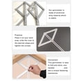 thumbnail image 3 of Aluminum Angle Finder Tool for Woodworking with Locking Mechanism, Silver Protractor, 3 of 6