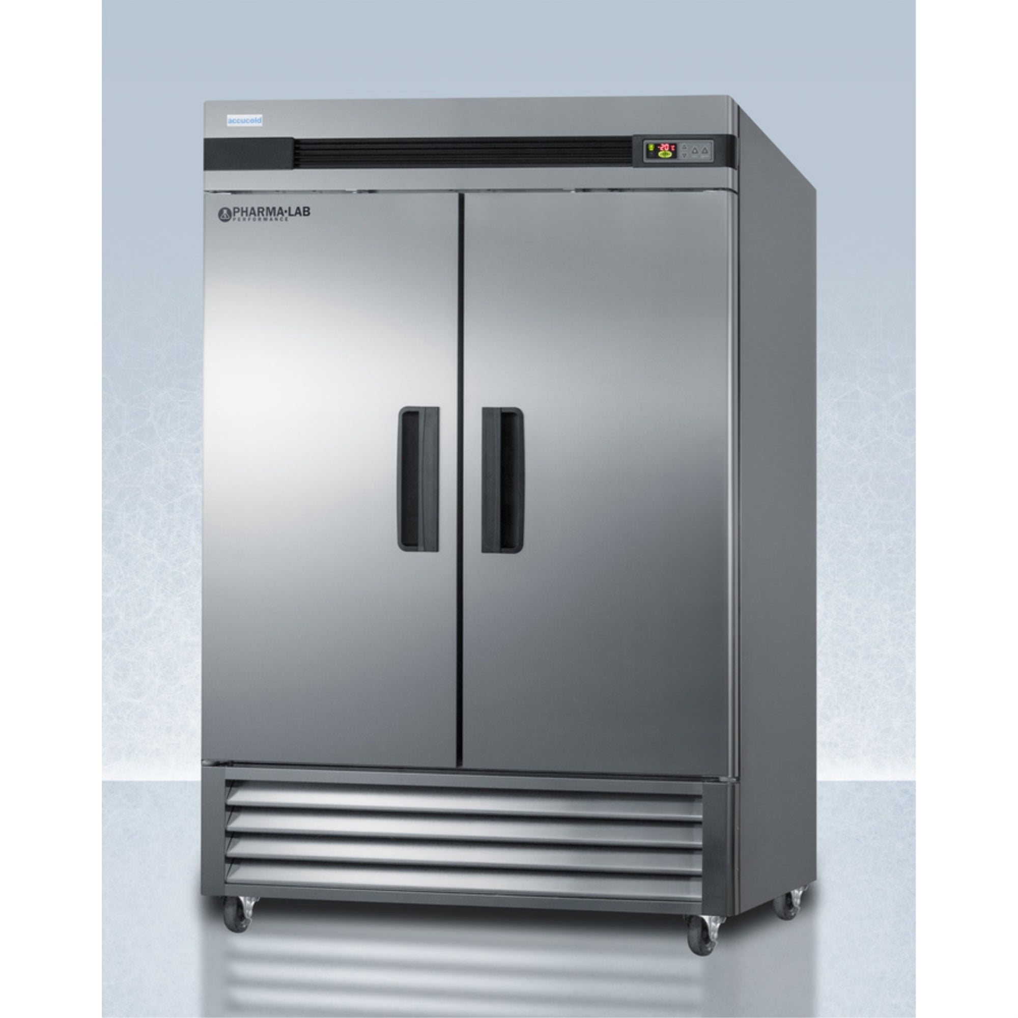 Pharma-Lab frost-free 49 cu.ft.2-door all-freezer in stainless steel