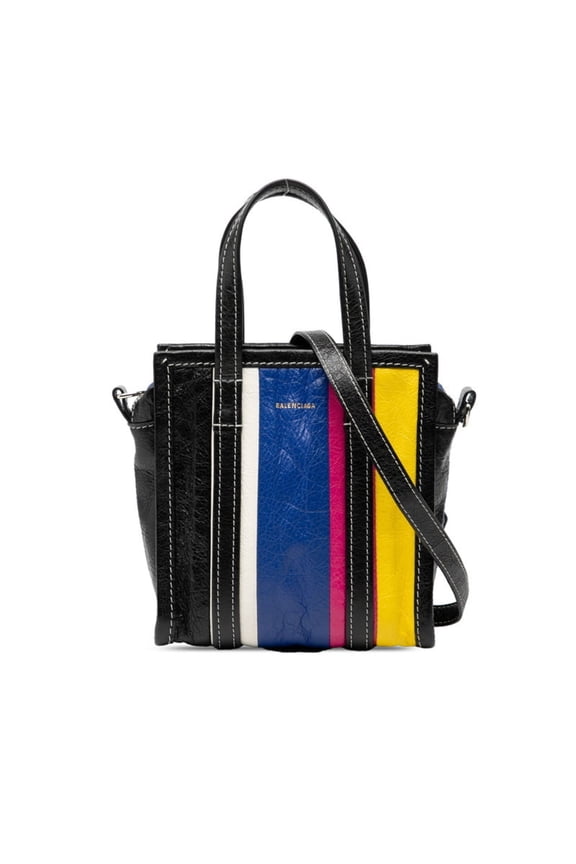 Pre-Owned Balenciaga Bazaar Shopper XXS Handbag/Shoulder Bag, 2-Way, 513988, Multicolor...