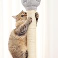 thumbnail image 4 of SHIBA-10" Cat Scratching Replacement Posts Sisal Spare Scratcher Refill Post for Cats Cube Tower Kittens Scratch Pole Perch Interactive Toys Furniture Accessories Tree 2 Pack Include M8 Screws White, 4 of 4