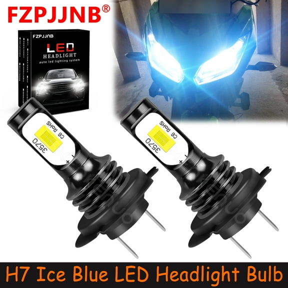 FZPJJNB H7 for Suzuki Gsxr 1000 750 600 Hayabusa Ice Blue Led Headlights Bulb,HKL,C08