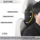 thumbnail image 2 of Almohada para Cabeza de Automóvil Unique Bargains Almohada Ergonómica Cómoda para el Cuello Soporte para el Cuello Suede, Espuma de Memoria Ancho Ajustable Negro 2 Pcs para Conducir Viajar, 2 of 7