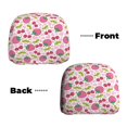 thumbnail image 6 of Kdxio Strawberry And Cheery Pattern Print 2 Piece Car Head Rest Covers Set Auto Front/Rear Seats Headrest Cover Universal Fit Most Cars,Sedan, SUV, 6 of 9