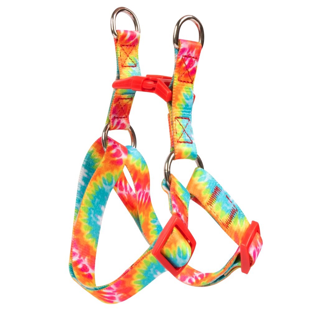 Vibrant Life Polyester Tye Dye Walking Dog Harness, Multicolor, M (20