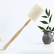 thumbnail image 1 of pstuiky Cepillo de baño de lufa con mango largo de madera, desmontable, de doble cara., 1 of 9